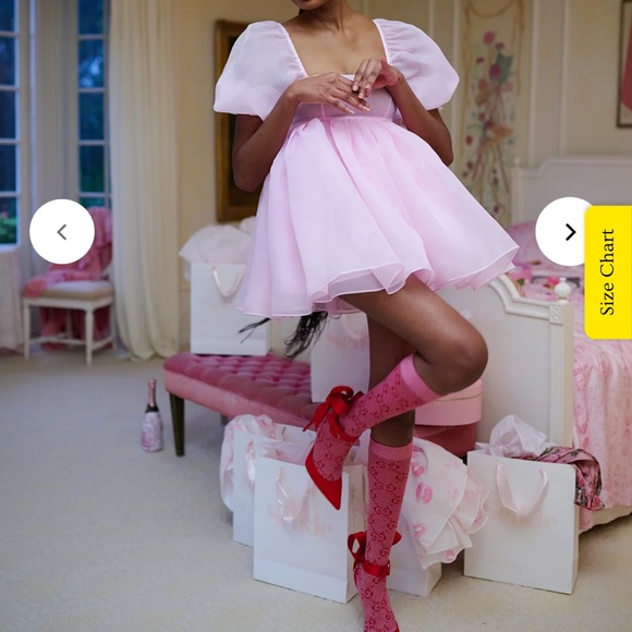 Selkie The Angel Delight Puff Dress in Pink 14 NWT💖 - Picture 5 of 14